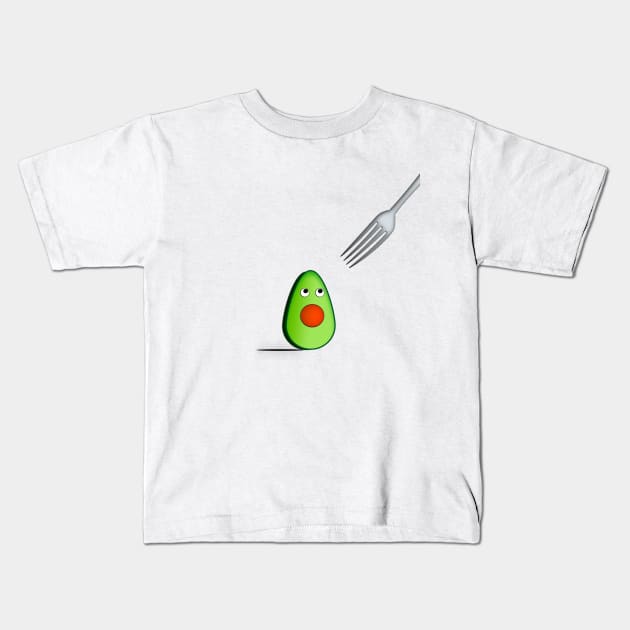 Holy Fork! Kids T-Shirt by rayraynoire
